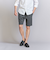 【 WARDROBE SMART】 ダブルニット イージー テーパード ショートパンツ