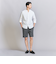 【 WARDROBE SMART】 ダブルニット イージー テーパード ショートパンツ