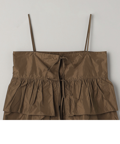 BEAUTY&YOUTH リボンティアードキャミソール2WAY ブラック BEAUTY&YOUTH UNITED ARROWS（ビューティーアンドユース