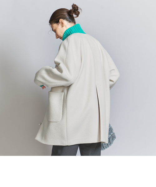 ウールブレンド ノーカラーミドルコート ウールブレンド ノーカラーミドルコート｜ユナイテッドアローズ