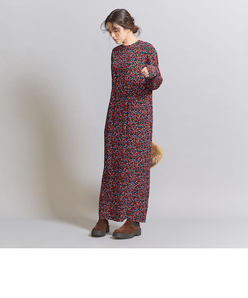 ユナイテッドアローズ フラワープリント ロングワンピース 極美品】UNITED ARROWS フラワープリント ロングワンピース 36 - メルカリ