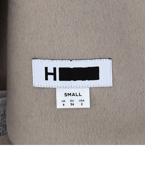 H BEAUTY&YOUTH ウールカシミヤ ハーフステンカラーコート H＞ウールカシミヤ ハーフステンカラーコート