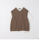 ジップベスト レイヤード Tシャツ