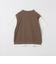 ジップベスト レイヤード Tシャツ