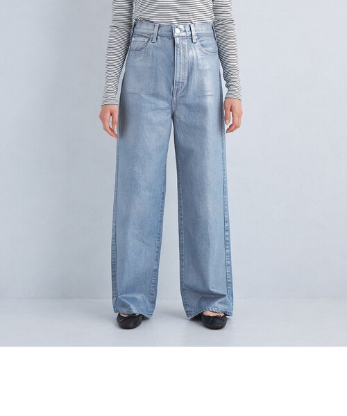 別注】＜NEEDBY heritage＞LUNA ラメ デニム ワイド パンツ  