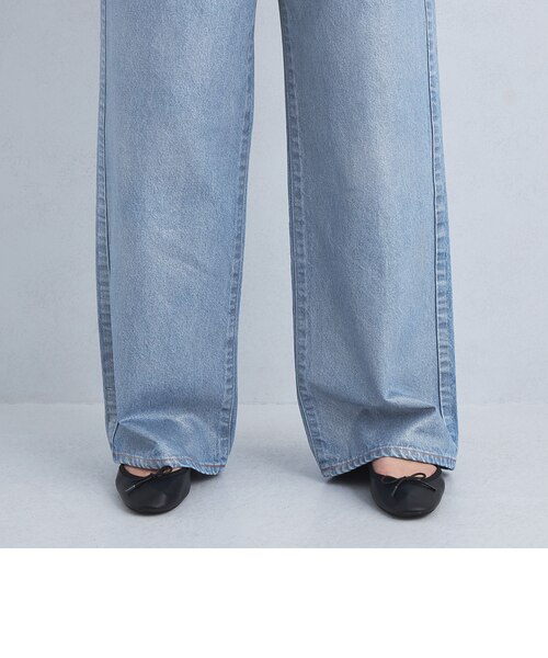 別注】＜NEEDBY heritage＞LUNA ラメ デニム ワイド パンツ  