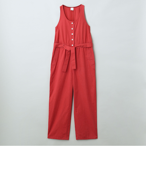 ＜6(ROKU)＞コットン ベルト オールインワン 6（ロク）の「＜6(ROKU)＞コットン ベルト オールインワン