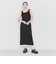 ＜ASTRAET＞コットン シアー ノースリーブ マキシワンピース