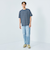 スリーク ボーダー クルーネック Tシャツ
