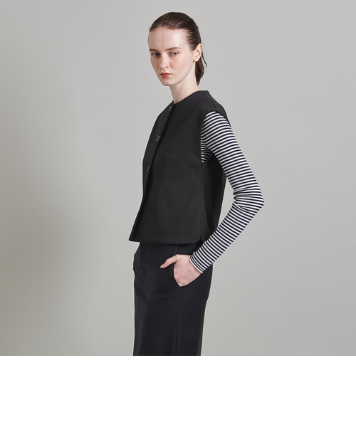てる！LOEFF ロエフ　TW キャバリー ベスト ブラック LOEFF＞TW キャバリー ベスト MEN'S