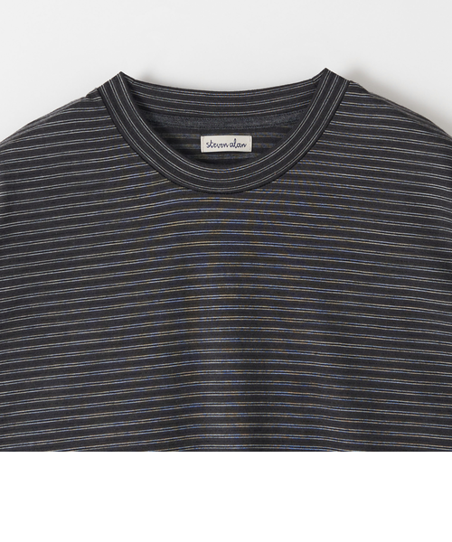 Steven Alan＞ ウール ボーダー ショートスリーブ Tシャツ