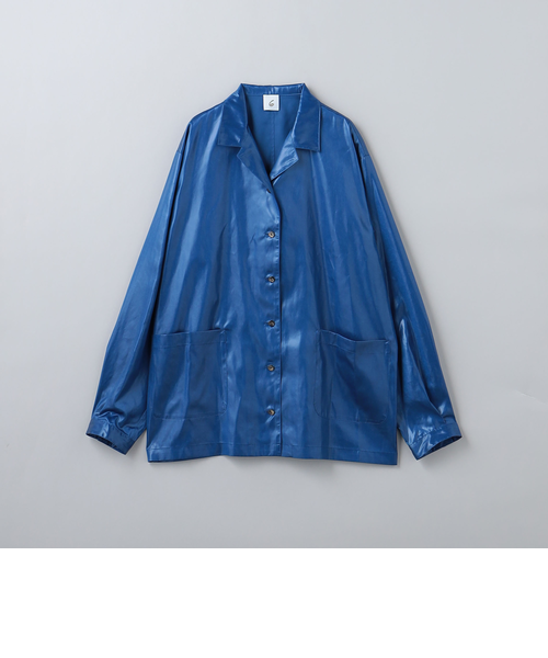 【ロク 6】ユナイテッドアローズ サテン しぼりシャツ　絞り染め 6（ロク）の「＜6(ROKU)＞SATIN SIBORI SHIRT/シャツ（シャツ