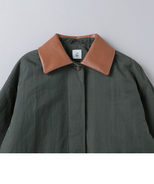 6(ROKU)＞ナイロン レザーカラー コート｜ユナイテッドアローズ