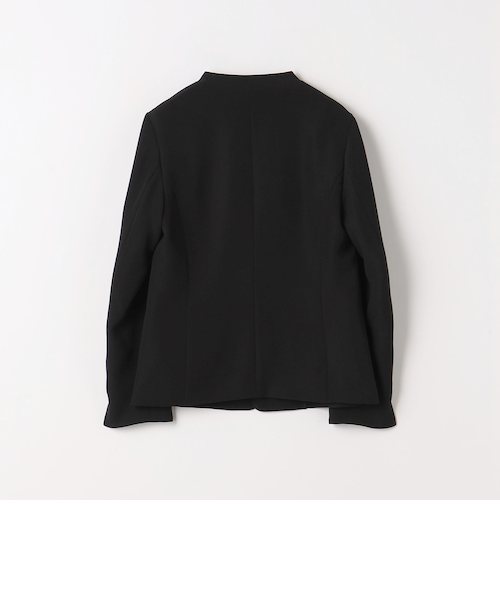 NOLLEY’S ウォッシャブル ソフトダブルクロスVネックジャケット ネイビー NOLLEY'S ウォッシャブル ソフトダブルクロスVネックジャケット