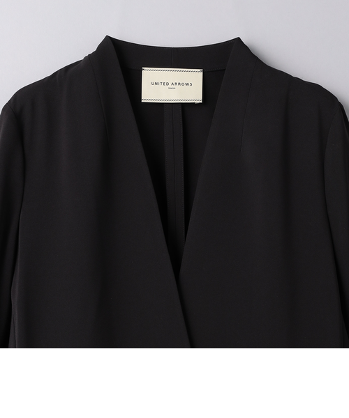 未使用 UNITED ARROWS ユナイテッドアローズノーカラージャケット CANONICO ノーラペル ジャケット （ノーカラージャケット