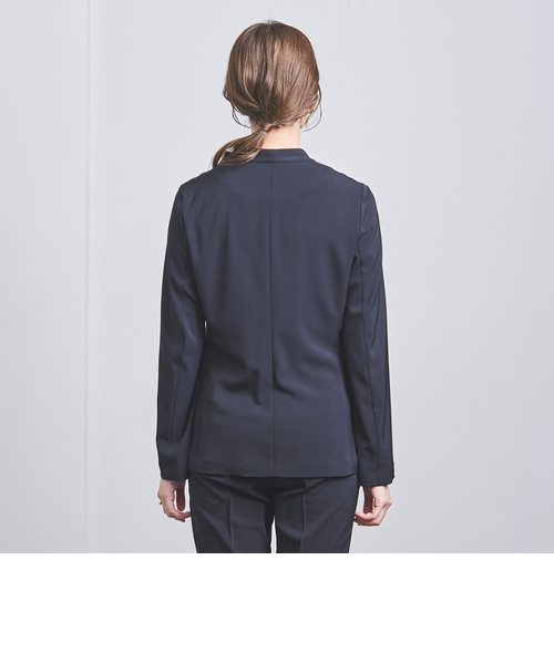 美品　ユナイテッドアローズ　ノーカラーシンプルスーツ濃紺　38/40 裏地付き UNITED ARROWS（ユナイテッドアローズ）の「＜UNITED ARROWS