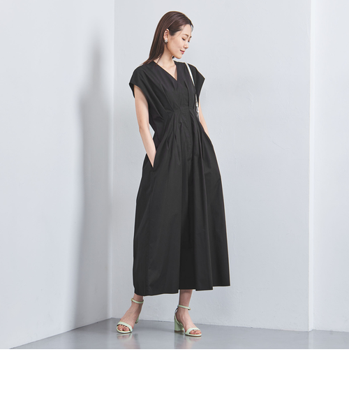 タック Vネック ロングワンピース｜ユナイテッドアローズ
