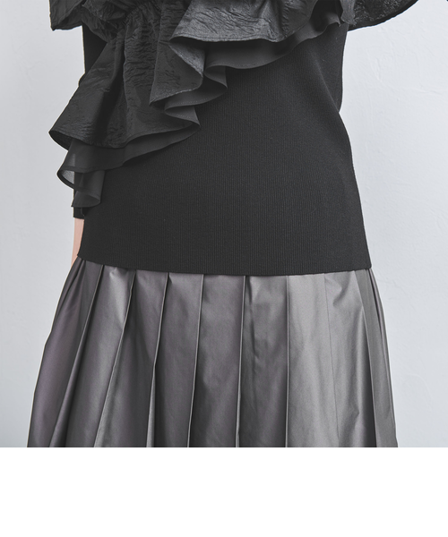 ジャカード フリル ビスチェ ニット｜ユナイテッドアローズ