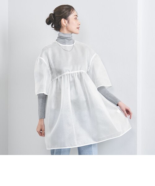 【WHITE】スケルトン シャイン ブラウス UNITED ARROWS LTD. OUTLET｜スケルトン シャイン ブラウス | Rakuten