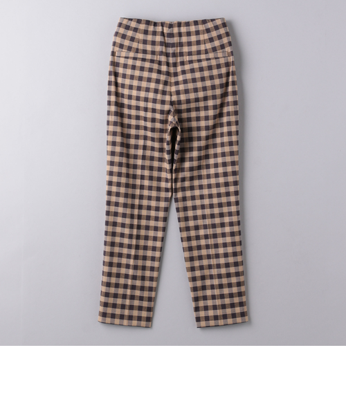 シャイニーギンガムチェック スリムパンツ｜ユナイテッドアローズ
