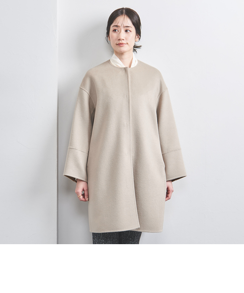 カシミヤ リバー ノーカラーコート｜ユナイテッドアローズ
