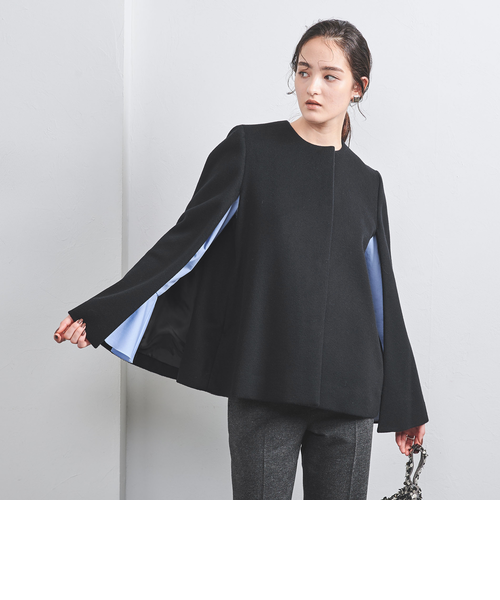 新品✨　ユナイテッドアローズ　ポンチョ　ショート ケープコート ブラック ショート ケープコート｜ユナイテッドアローズ アウトレットの