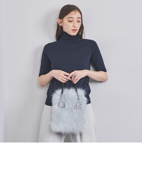 ビジューブローチ フェイクファー トートバッグ｜ユナイテッドアローズ