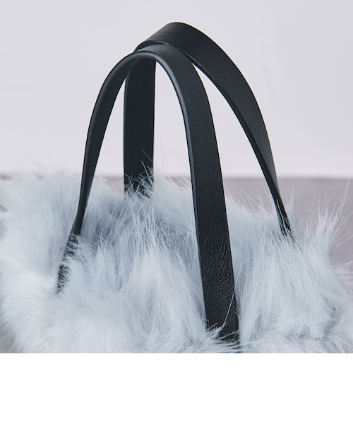 ビジューブローチ フェイクファー トートバッグ｜ユナイテッドアローズ