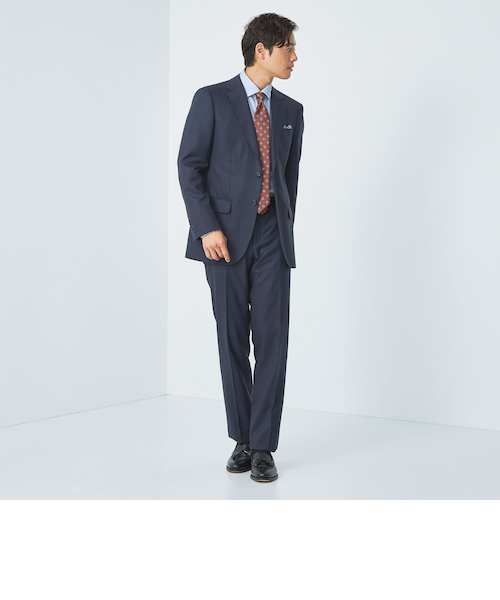 GLR CLOTH チェック スリム ノープリーツ スーツパンツ -ストレッチ