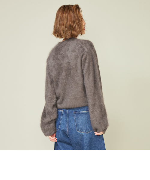 conte＞カシミヤ ファー Vネックカーディガン｜ユナイテッド