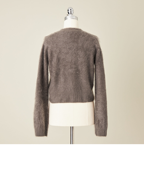 極美品✨ユナイテッドアローズ　モモンガ カーディガン　ファー カシミヤ　F conte＞カシミヤ ファー Vネックカーディガン｜ユナイテッド