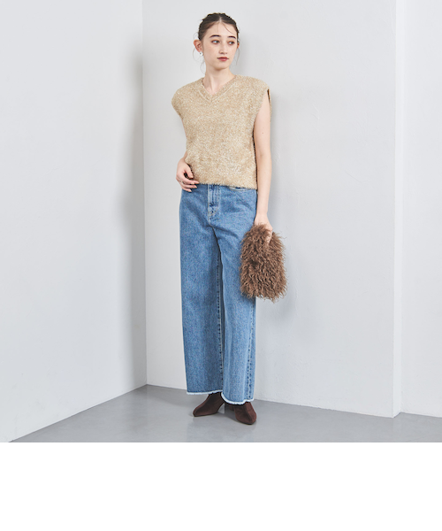 グリッターラメ ノースリーブ ニットベスト UNITED ARROWS（ユナイテッドアローズ）の「グリッターラメ