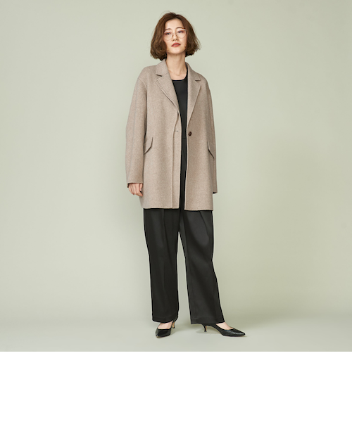 新品未使用　コンテ　contn ダブルラペル　リバーコート　コート　ジャケット 新品未使用 コンテ contn ダブルラペル リバーコート コート