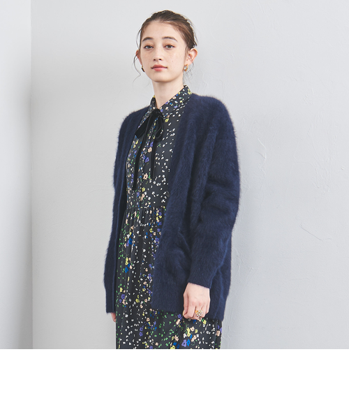 フォックスカシミヤポケットカーディガン　ユナイテッドアローズ グレー UNITED ARROWS LTD. OUTLET｜フォックスカシミヤ ポケット