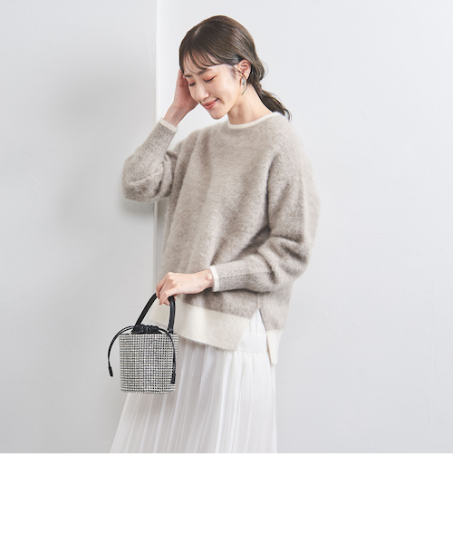 未使用フォックスカシミヤクルーネックニット 24FW UNITED ARROWS フォックスカシミヤ クルーネック ニット 24FW