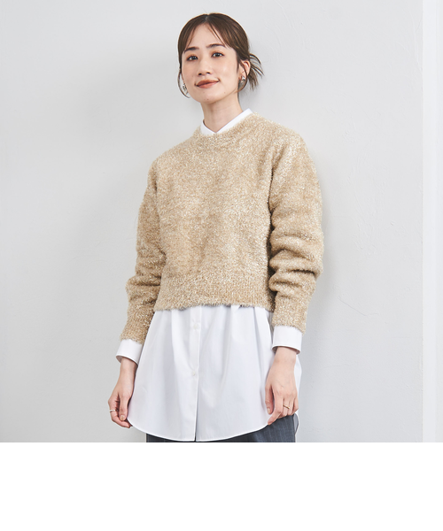 グリッターラメ クルーネック ニット｜ユナイテッドアローズ