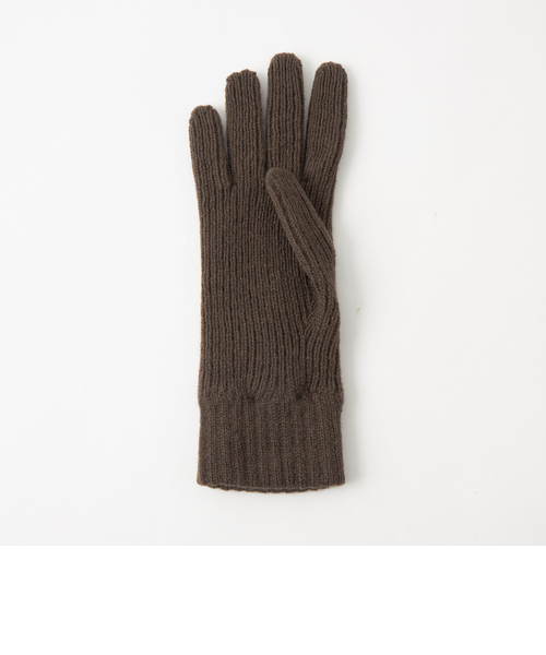 別注】＜Johnstons of Elgin＞GLR ウールカシミヤ リブ グローブ