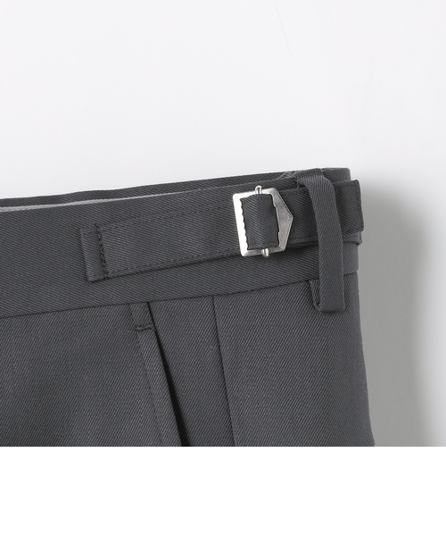 TW ツイル サイドアジャスター 1プリーツ スラックス -マシン