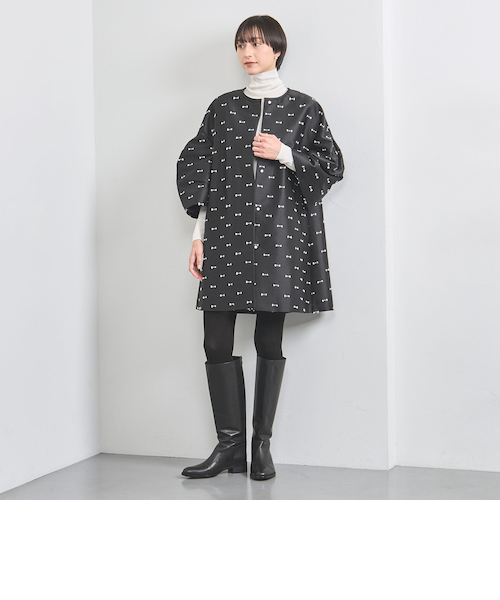 しーちゃん　ユナイテッドアローズ　 リボンカットジャガードコートジャケット リボン カットジャガード コート