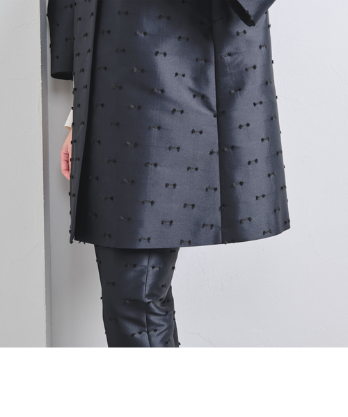 今期リボン カットジャガード コートジャケット 今期リボン カットジャガード コートジャケット リボン カット