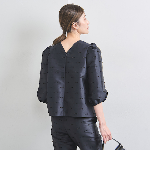 ユナイテッドアローズ リボンカットジャガード　ジレ UNITED ARROWS ベスト ジレ リボン カットジャガード