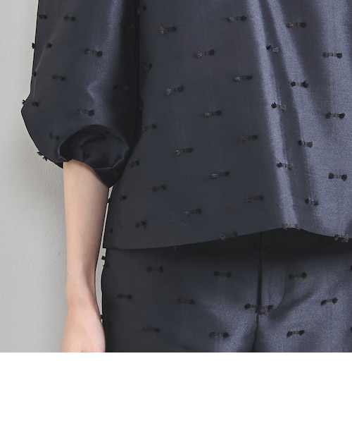 リボン カットジャガード ブラウス｜ユナイテッドアローズ