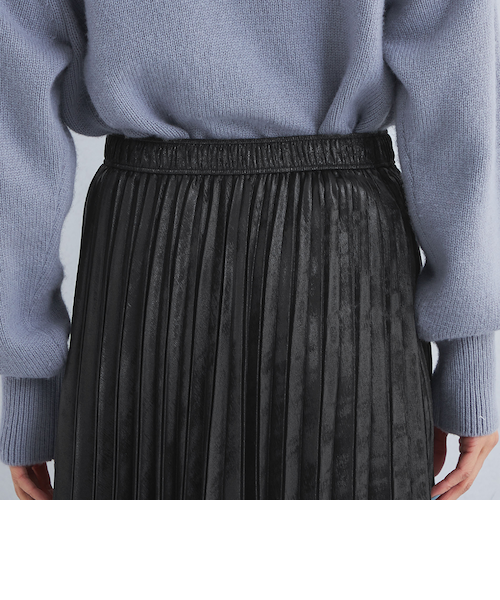 ユナイテッドアローズ　 SACRA プリーツスカート　38 UNITED ARROWS（ユナイテッドアローズ）の「UWCS サテン