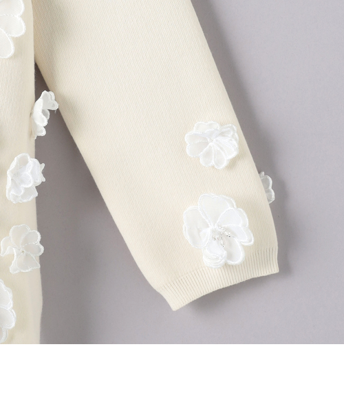3D フラワーモチーフ ニット プルオーバー｜ユナイテッドアローズ