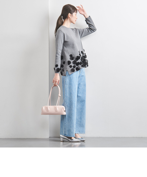 3D フラワーモチーフ ニット プルオーバー　ユナイテッドアローズ 3D フラワーモチーフ ニット プルオーバー｜ユナイテッドアローズ