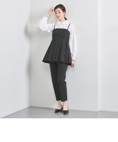 ユナイテッドアローズ　ドット柄　フレアシルエット　トップス　チェニック ユナイテッドアローズ ドット柄 フレアシルエット トップス