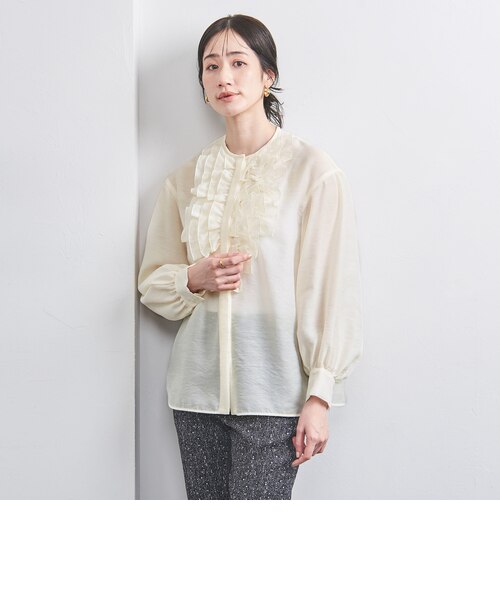 オーガンジー フリル＆ボウタイ ブラウス｜ユナイテッドアローズ