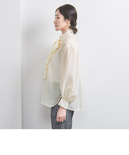 オーガンジー フリル＆ボウタイ ブラウス｜ユナイテッドアローズ