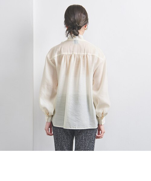 オーガンジー フリル＆ボウタイ ブラウス｜ユナイテッドアローズ