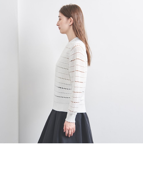 クロシェ風 スカラップ ニット プルオーバー｜ユナイテッドアローズ  